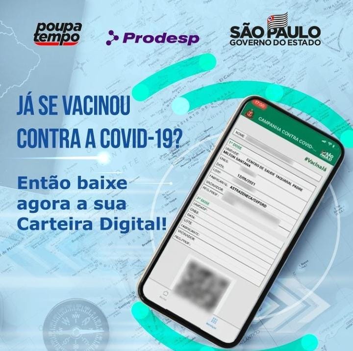 Aplicativo Poupatempo alerta terceira dose da vacina