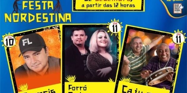 Caju e Castanha são atrações confirmadas na Festa Nordestina de Santana de Parnaíba