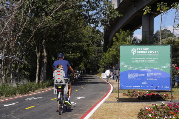 Parque Bruno Covas, em São Paulo, será inaugurado em junho com áreas de lazer, lojas e mirante flutuante