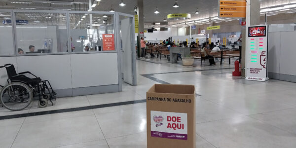 Em Barueri, Ganha Tempo tem posto permanente de coleta de agasalhos