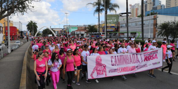 Caminhada Rosa acontece neste sábado, dia 21, em Barueri