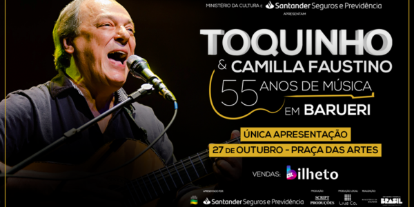 Toquinho celebra 55 anos de música na Praça das Artes, em Barueri