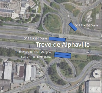 Al. Rio Negro, no Trevo de Alphaville, terá intervenções por 15 dias