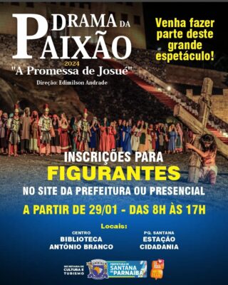 Drama da Paixão 2024 abre inscrições para figurantes
