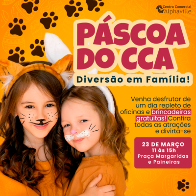 Evento de Páscoa do Centro Comercial Alphaville será neste sábado, 23