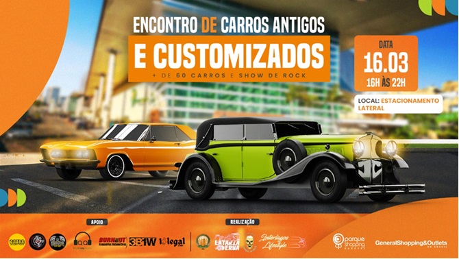 Encontro de Carros Antigos e Customizados acontece dia 16, em Barueri