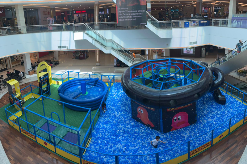 Mundo PacMan fica no Shopping Granja Vianna até dia 15/4