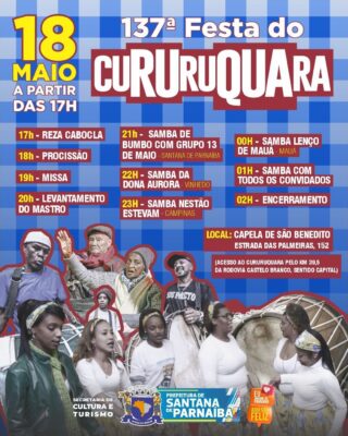 137ª Festa do Cururuquara acontece em maio, em Santana de Parnaíba
