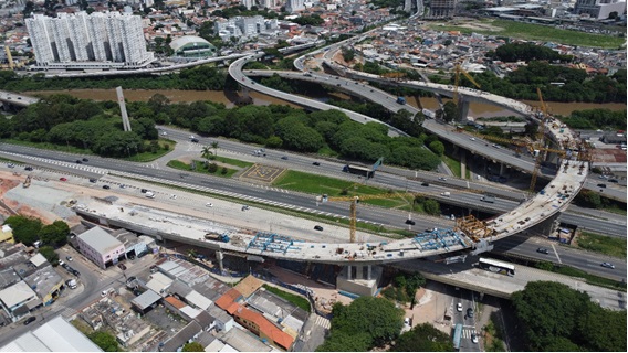Com 87% das obras concluídas, nova ponte de acesso a Osasco pode ser liberada até o final de abril