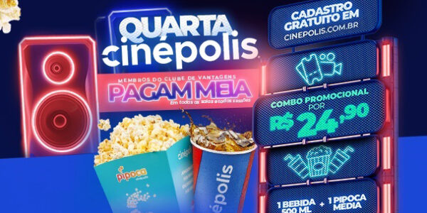 Cinépolis Alphaville terá meia-entrada às quartas-feiras