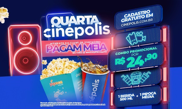 Cinépolis Alphaville terá meia entrada às quartas-feiras