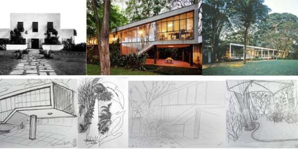 Shopping Tamboré expõe “Arquitetura Modernista: desenhos à mão livre a expressão de  ideias”
