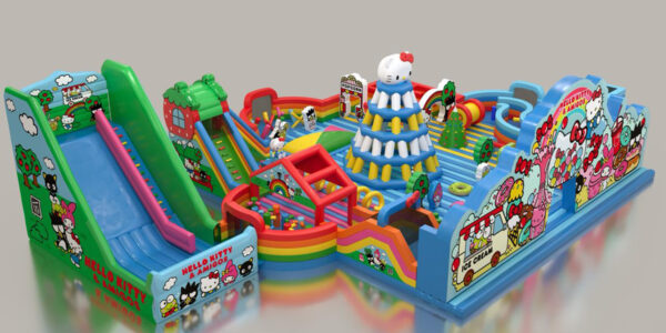 Parque Inflável da Hello Kitty chega ao Shopping Tamboré