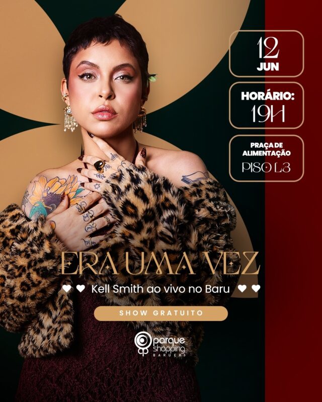 Kell Smith faz show gratuito neste Dia dos Namorados em Barueri
