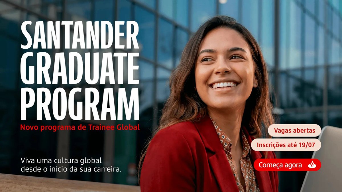 Santander lança programa de trainee com salário de R$ 9.200